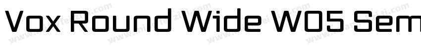 Vox Round Wide W05 Semibold字体转换